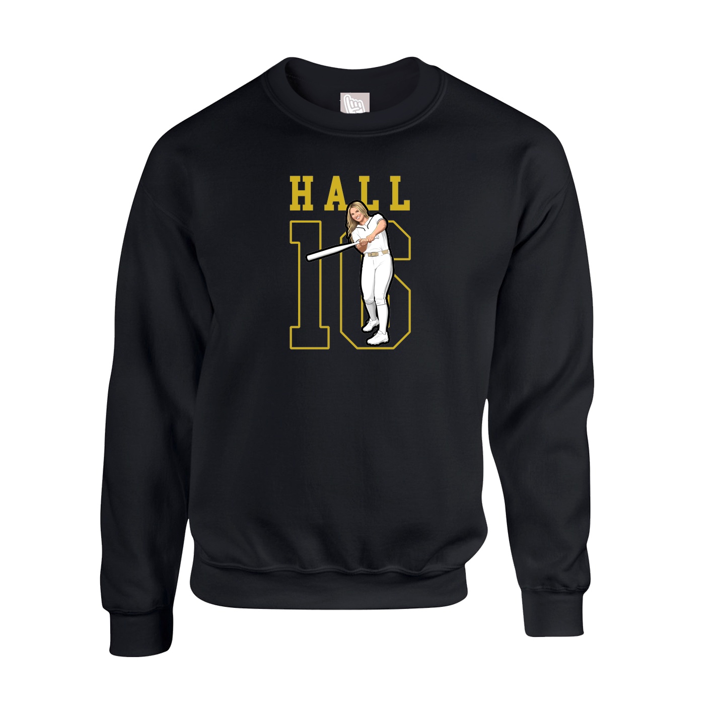 Fleece Crew — Shirsey in Black