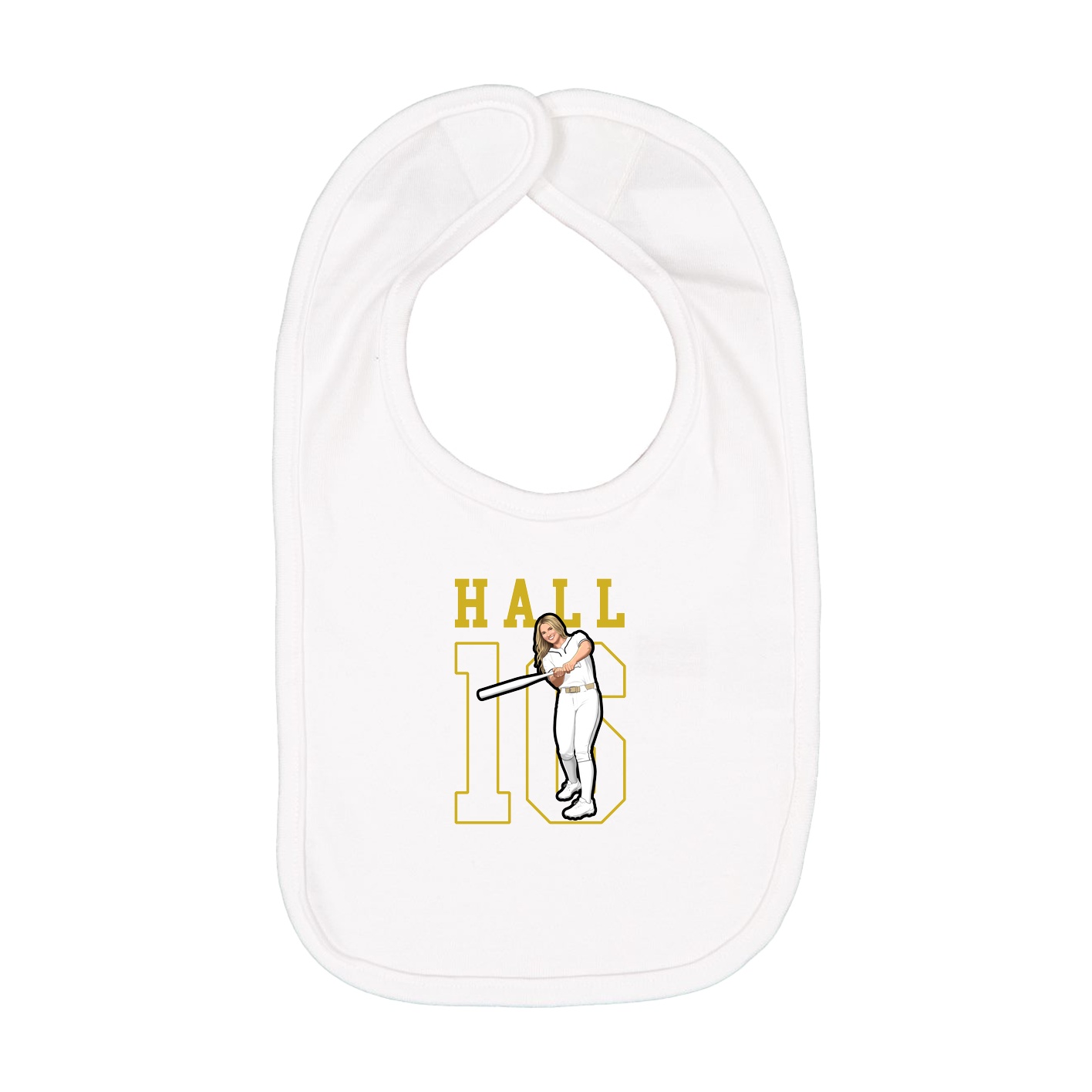 Infant Bib — Shirsey in White