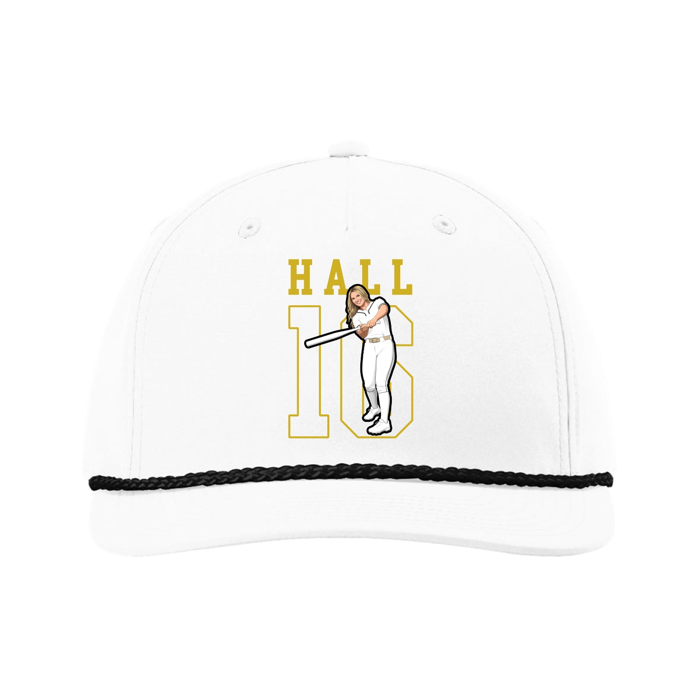 Five-Panel Classic Rope Cap — Shirsey in White