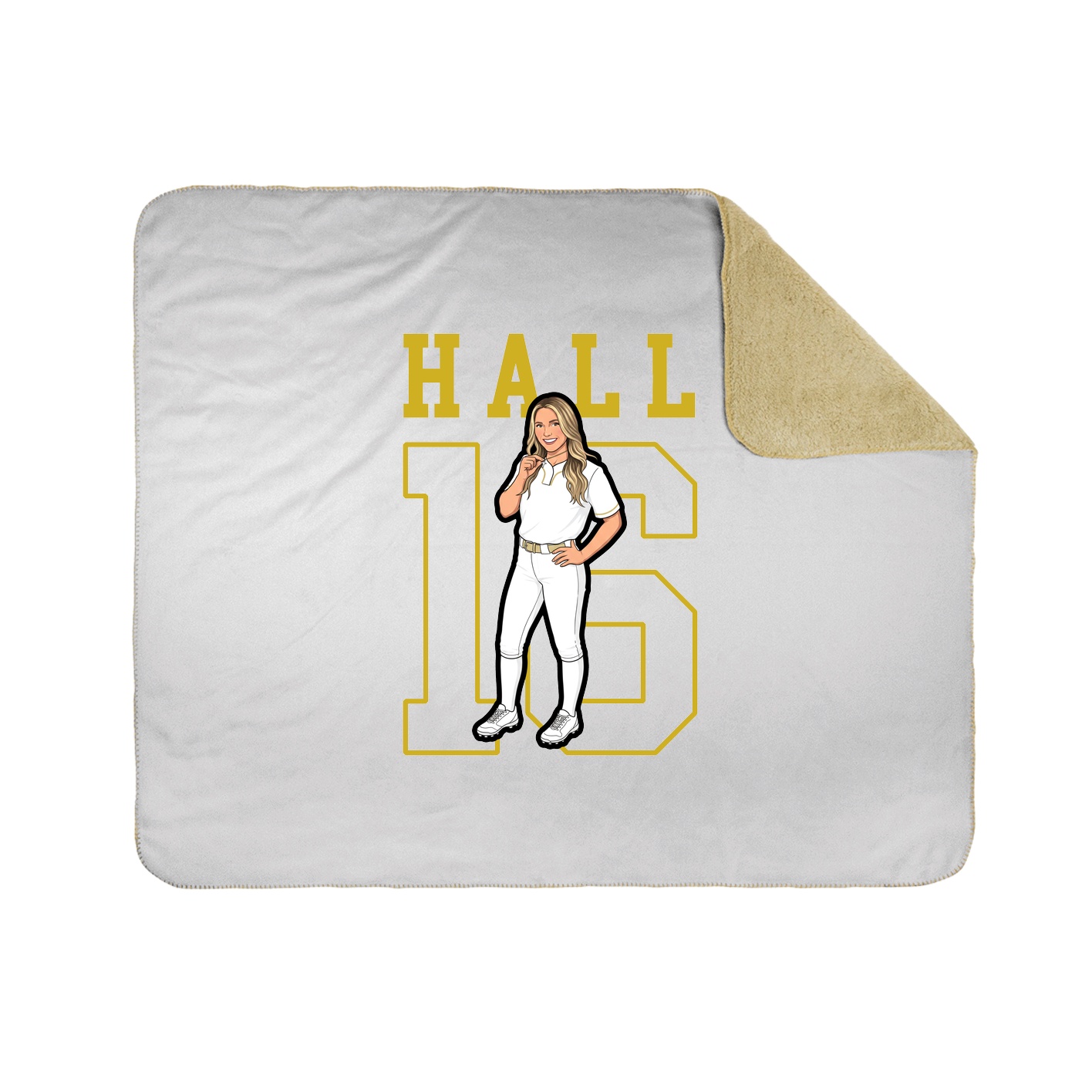 50x60 Sherpa Lined Throw Blanket