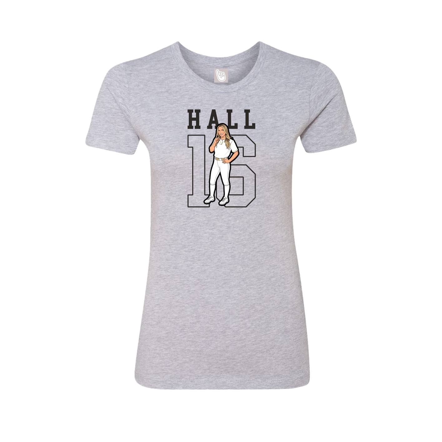 Fitted Women's Tee — Shirsey in Grey