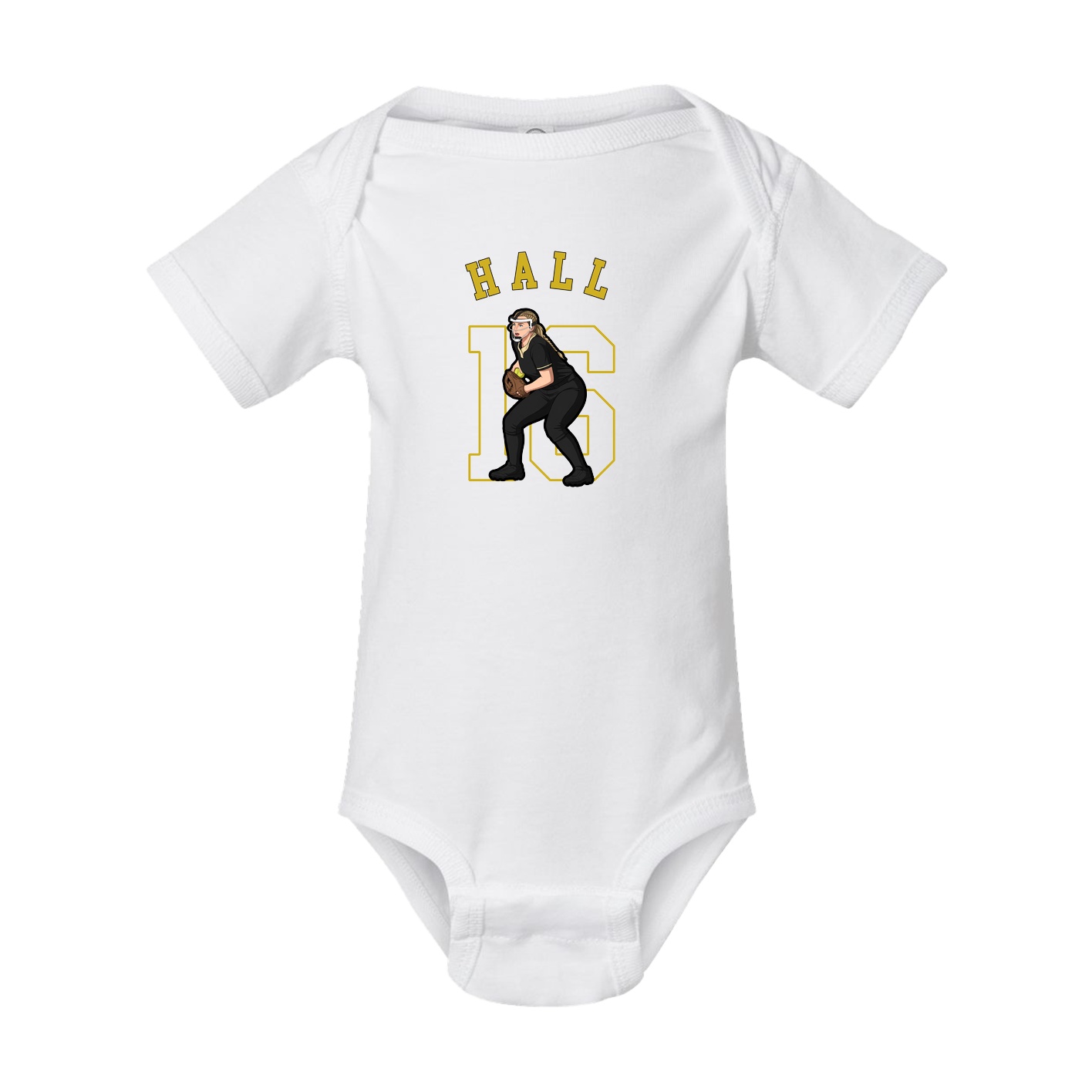Baby Onesie — Shirsey Arch in White