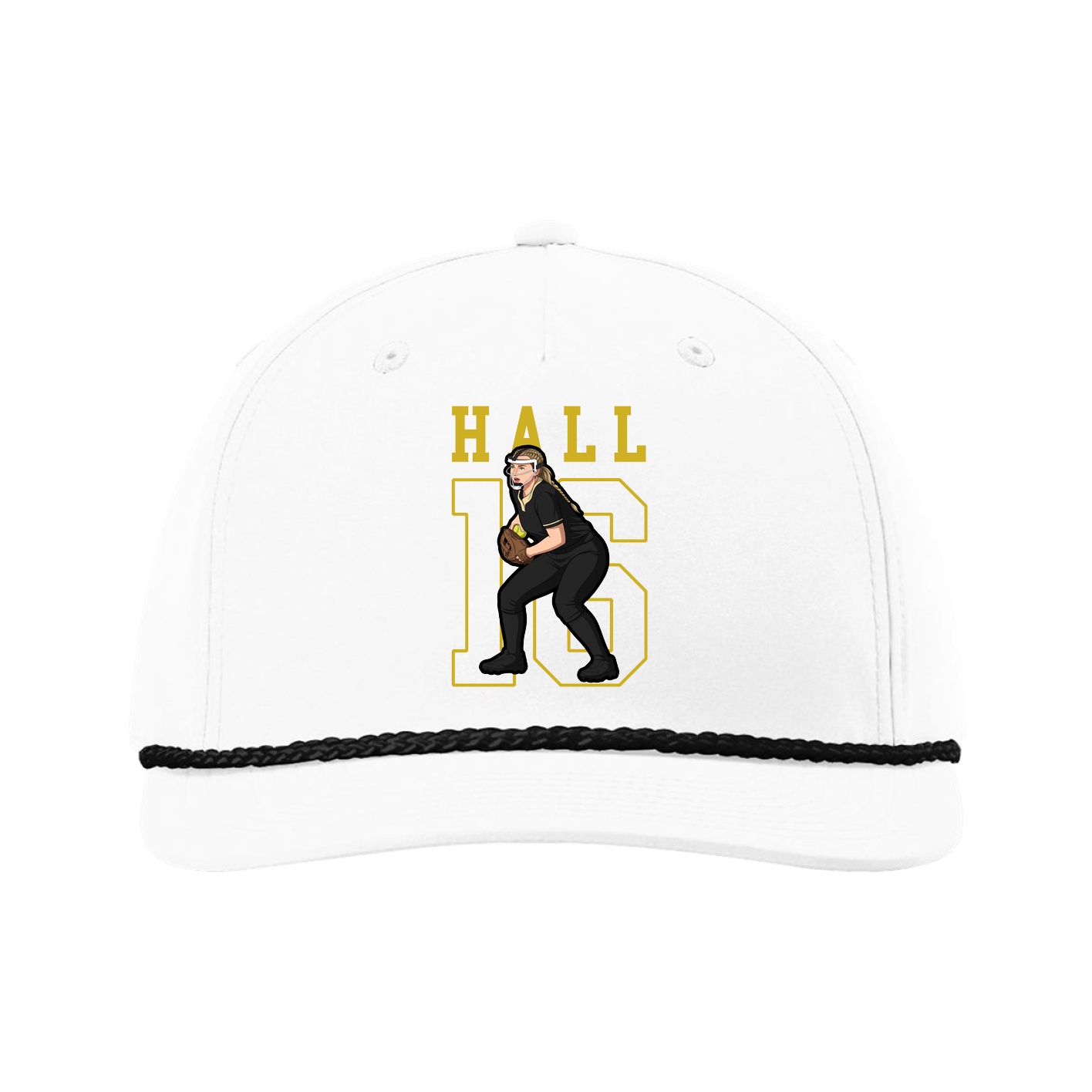 Five-Panel Classic Rope Cap — Shirsey in White