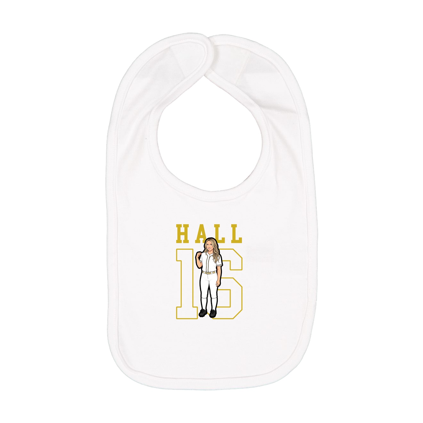 Infant Bib — Shirsey in White