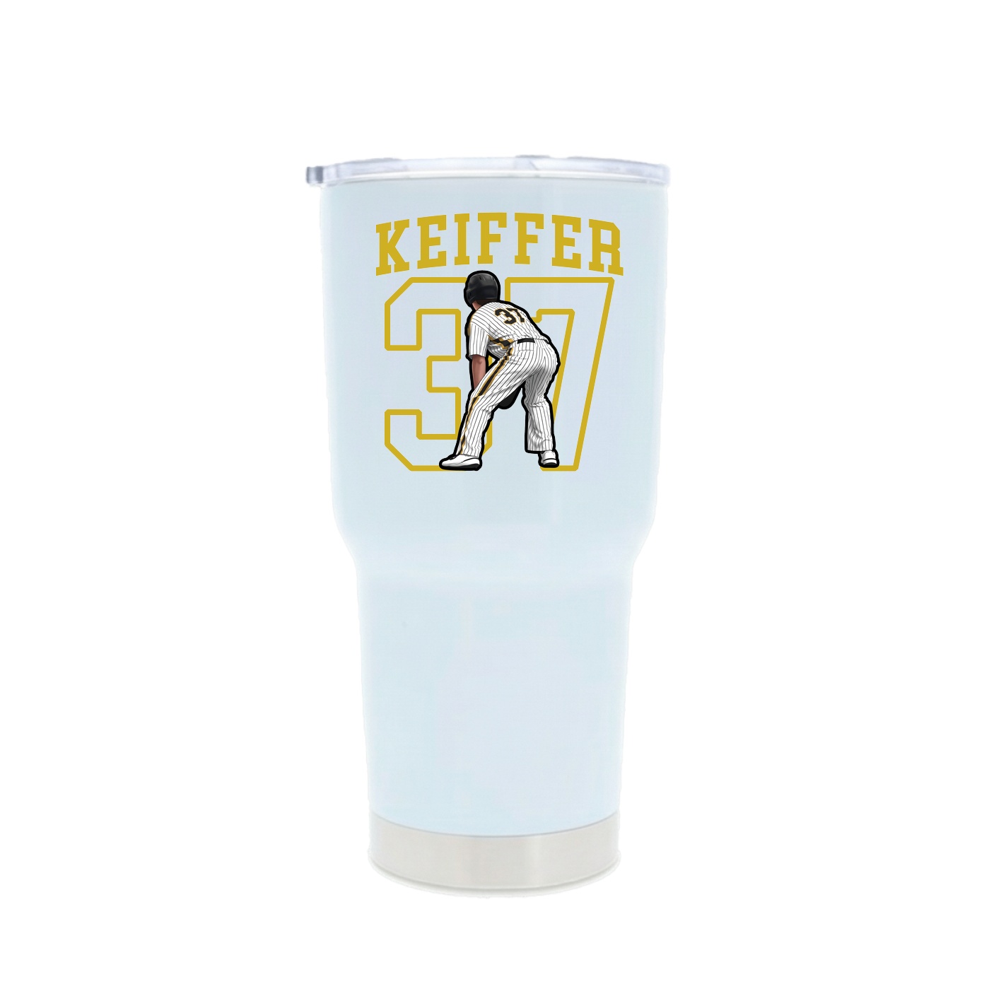 30oz Stainless Steel Tumbler — Shirsey in White