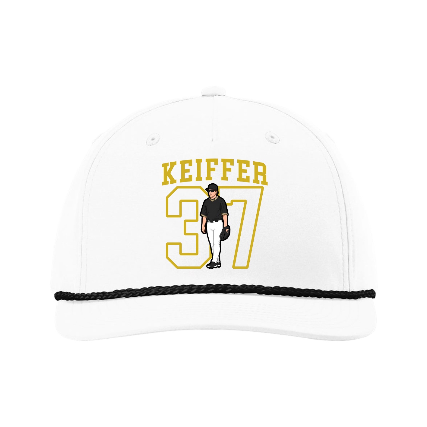 Five-Panel Classic Rope Cap — Shirsey in White