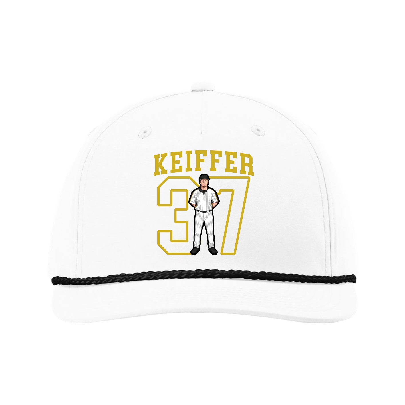 Five-Panel Classic Rope Cap — Shirsey in White