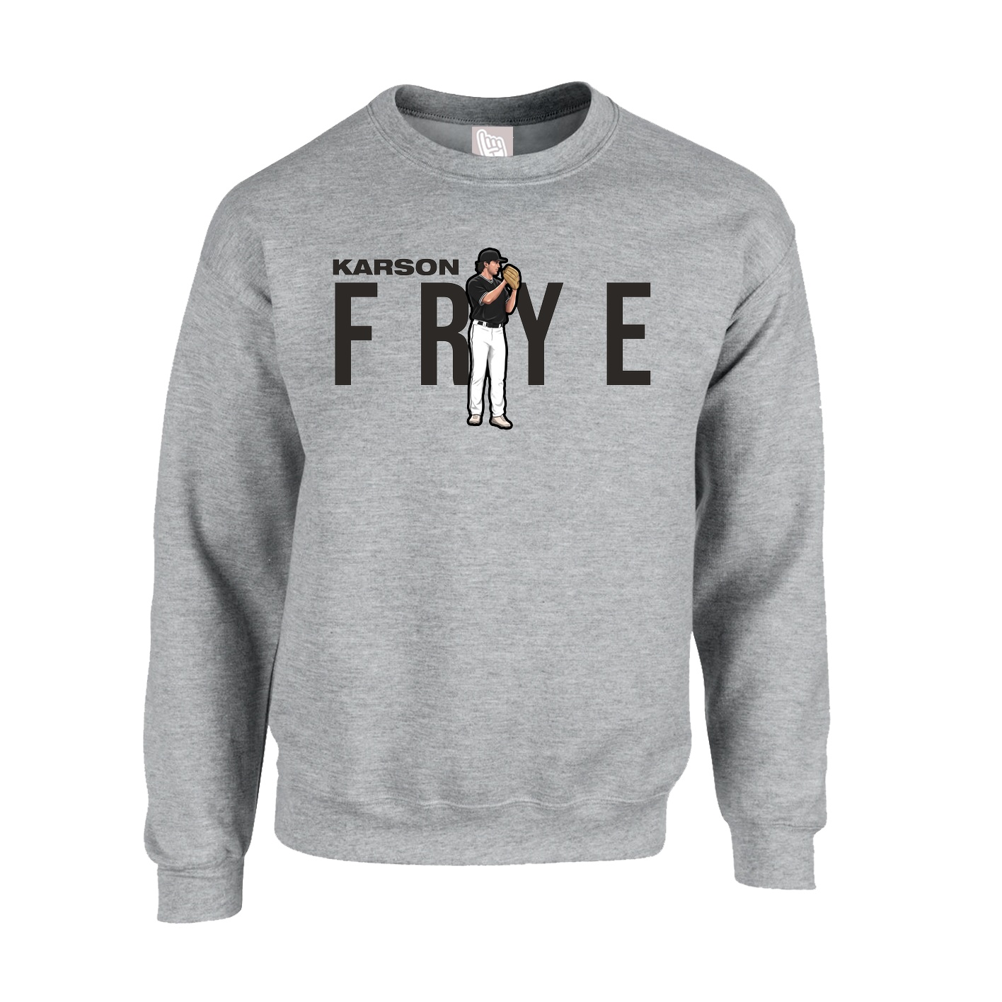 Fleece Crew — Player Name in Grey