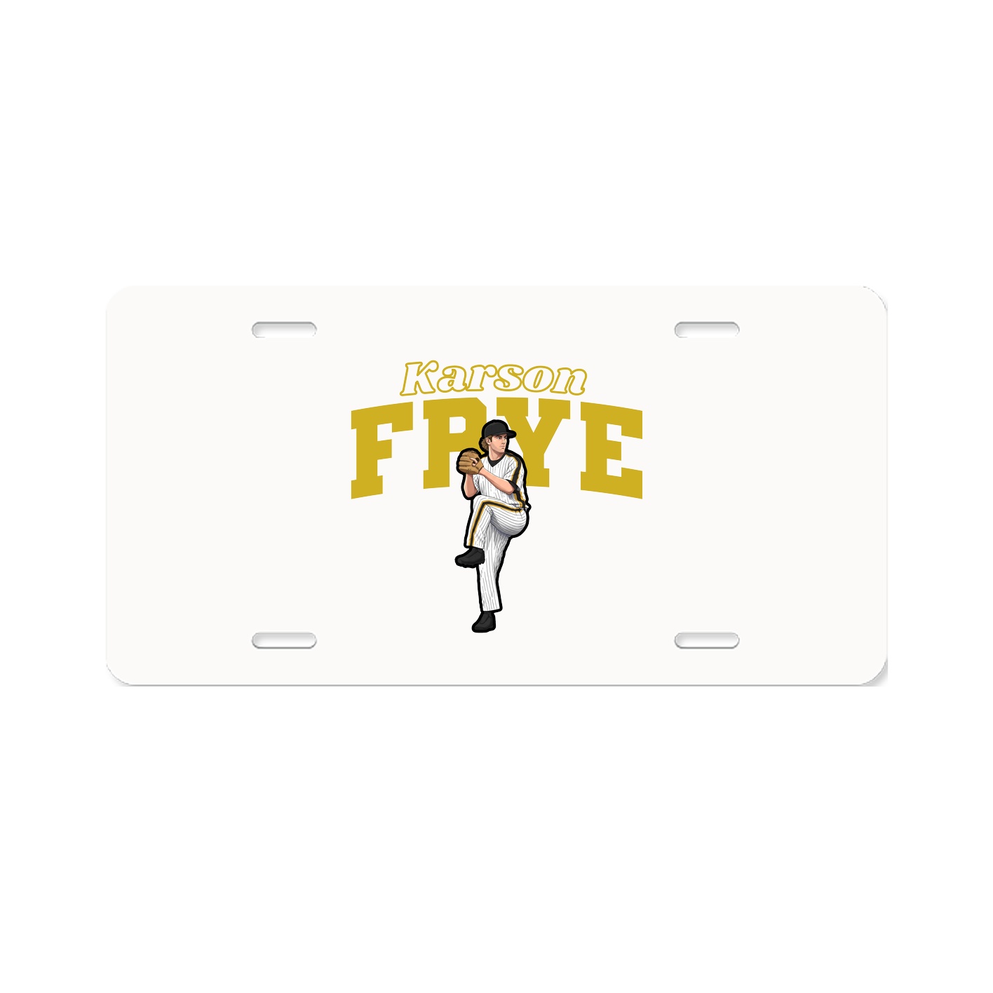 License Plate — Name Arch in Classic