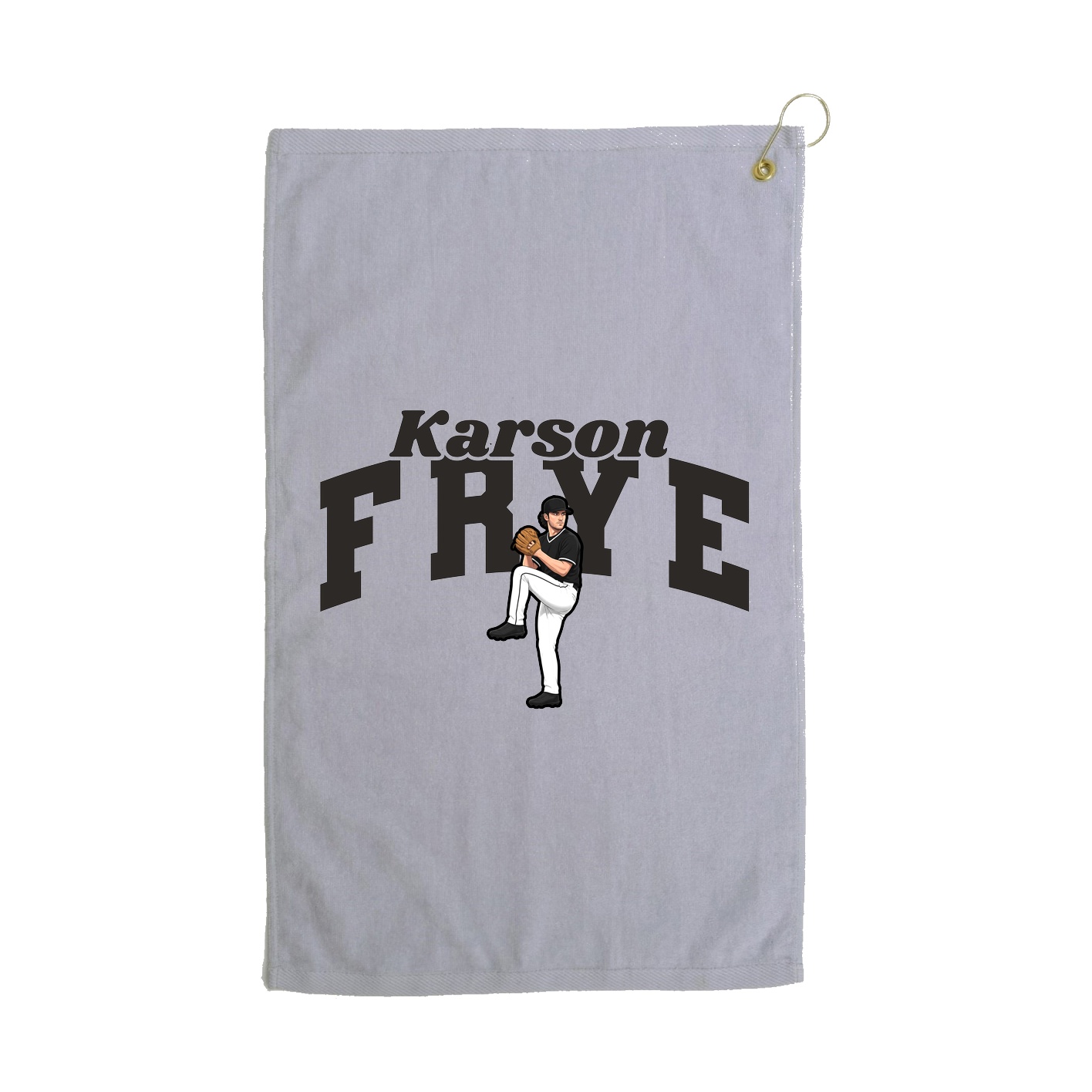 Golf Towel — Signature Arch in Grey