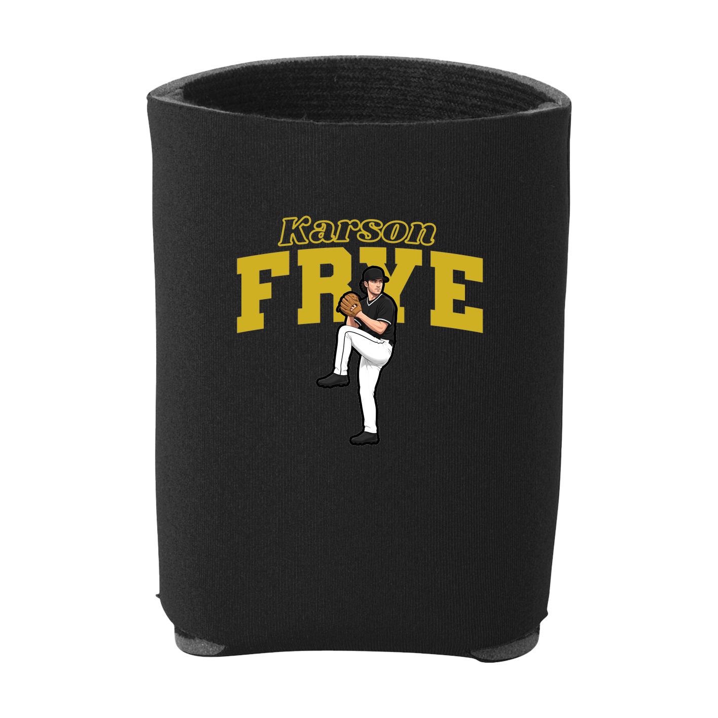 Can Holder — Name Arch in Black
