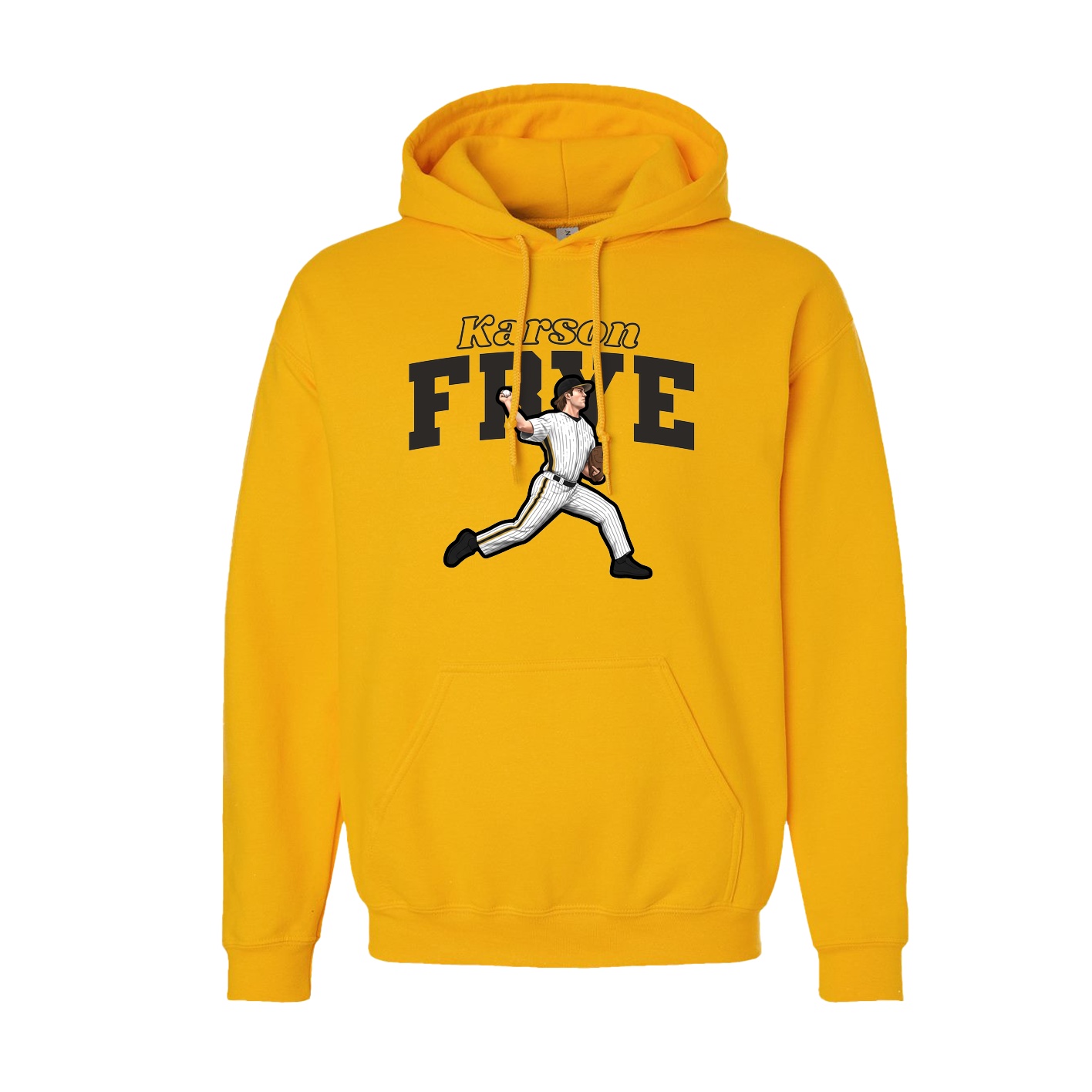 Hoodie — Name Arch in Gold