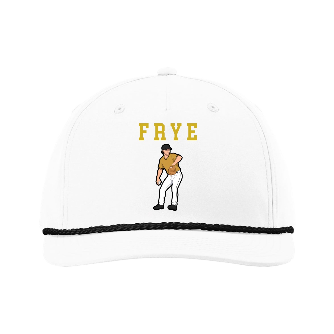 Five-Panel Classic Rope Cap — Shirsey in White