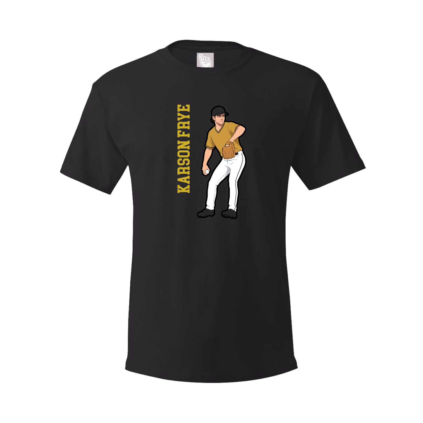 Tee — Name Vertical in Black