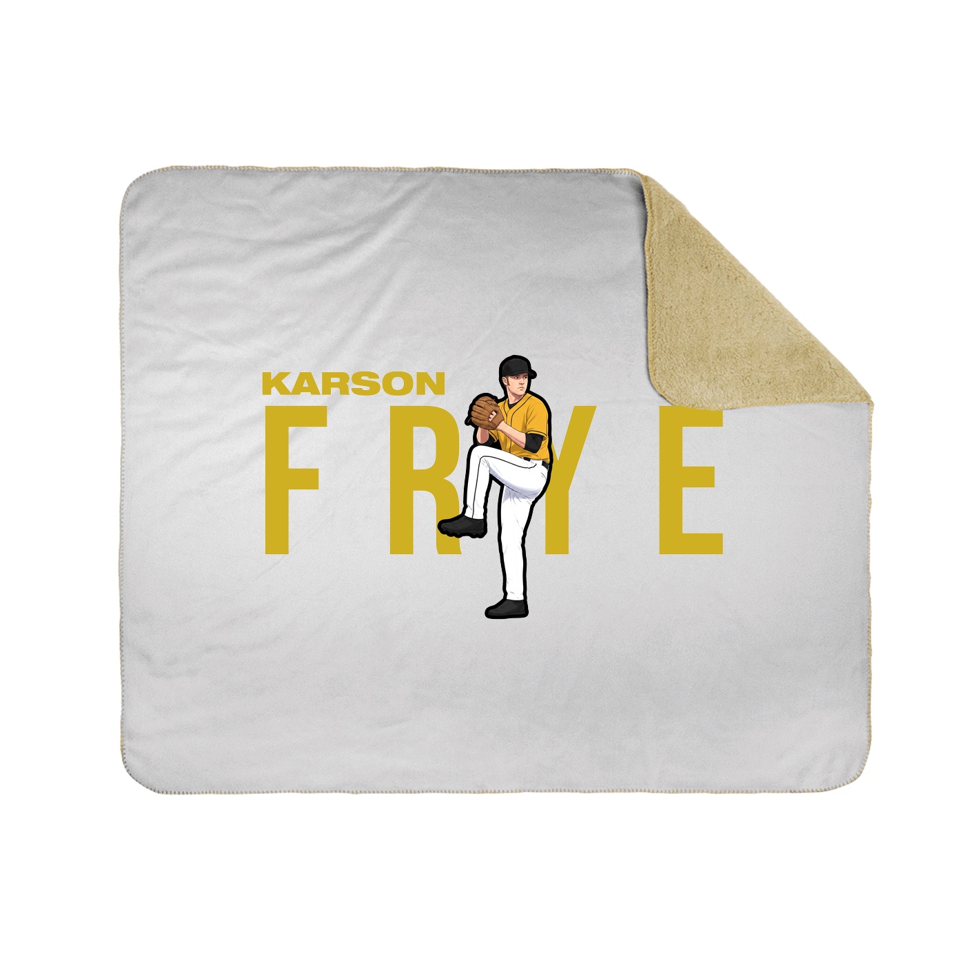 Throw Blanket — Player Name in White