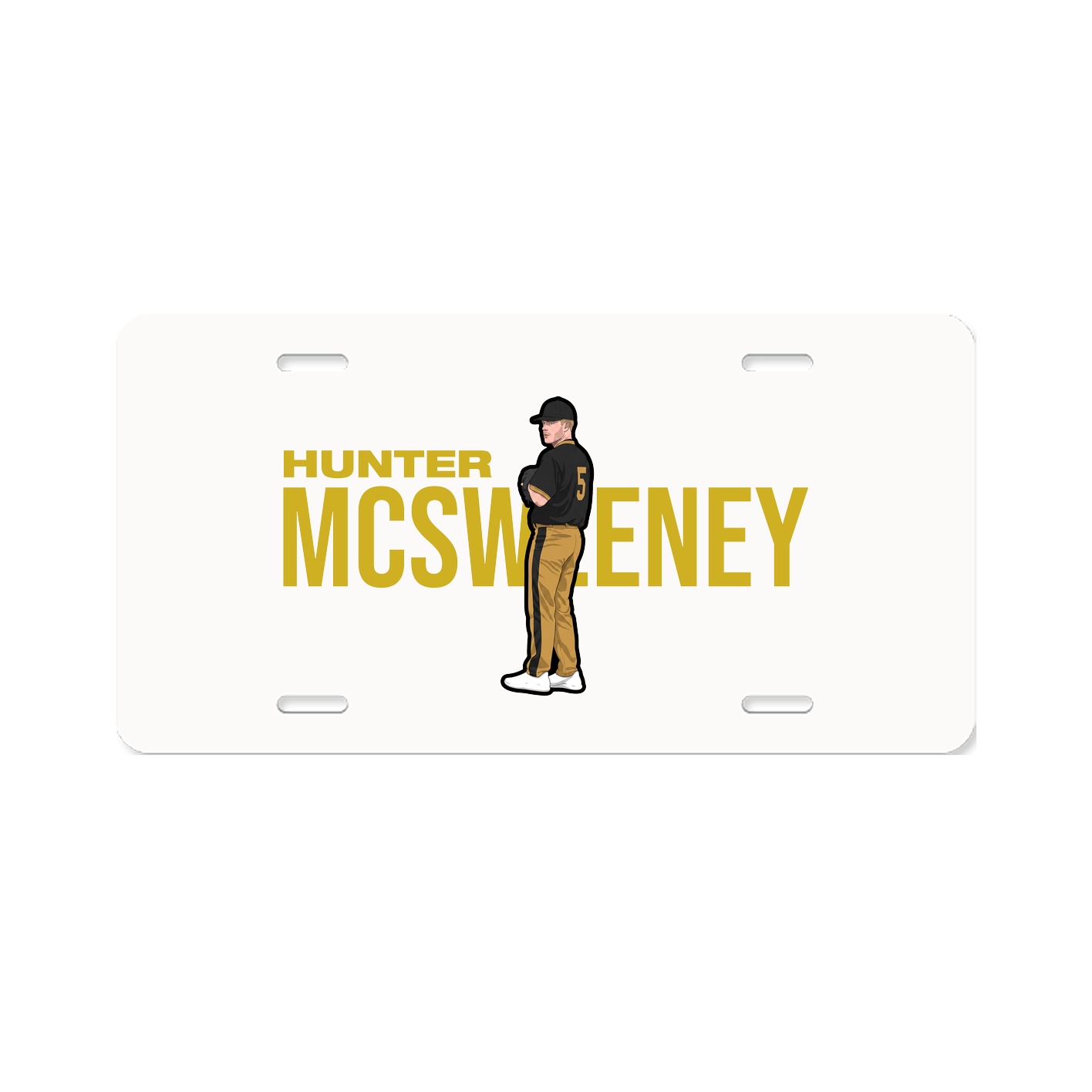 License Plate — Player Name in Classic