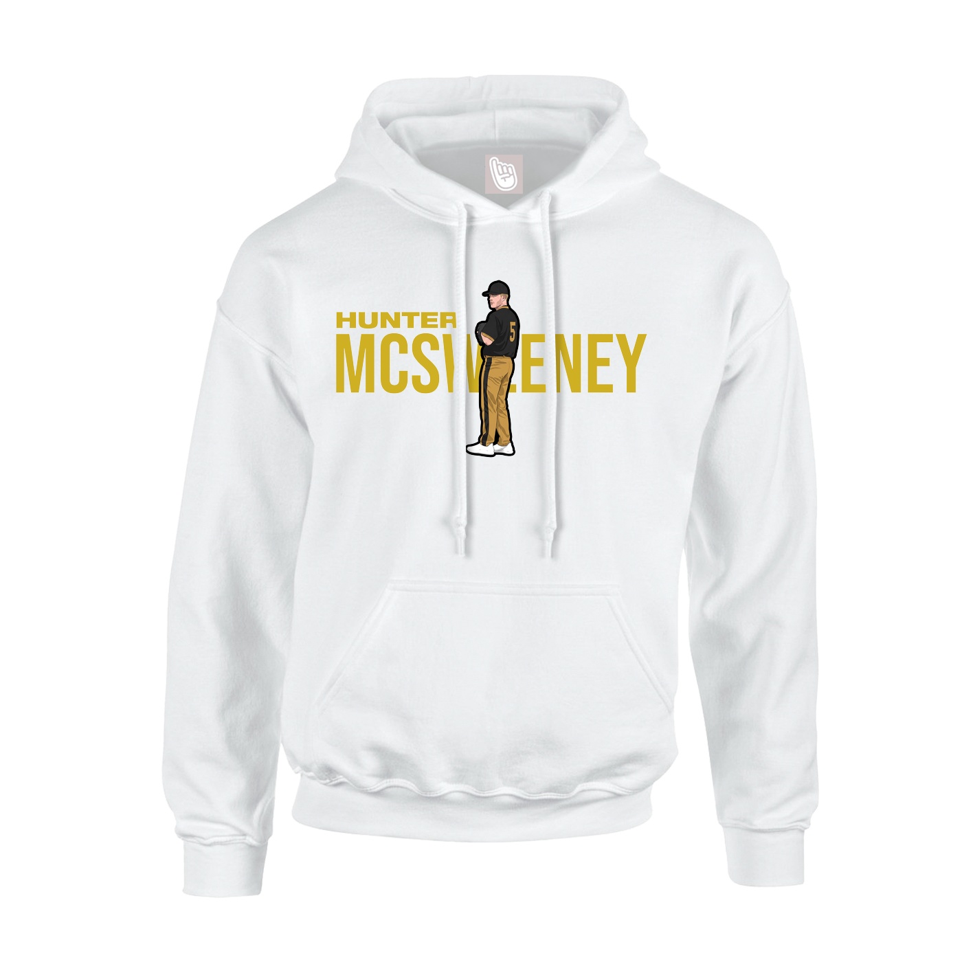 Hoodie — Player Name in White
