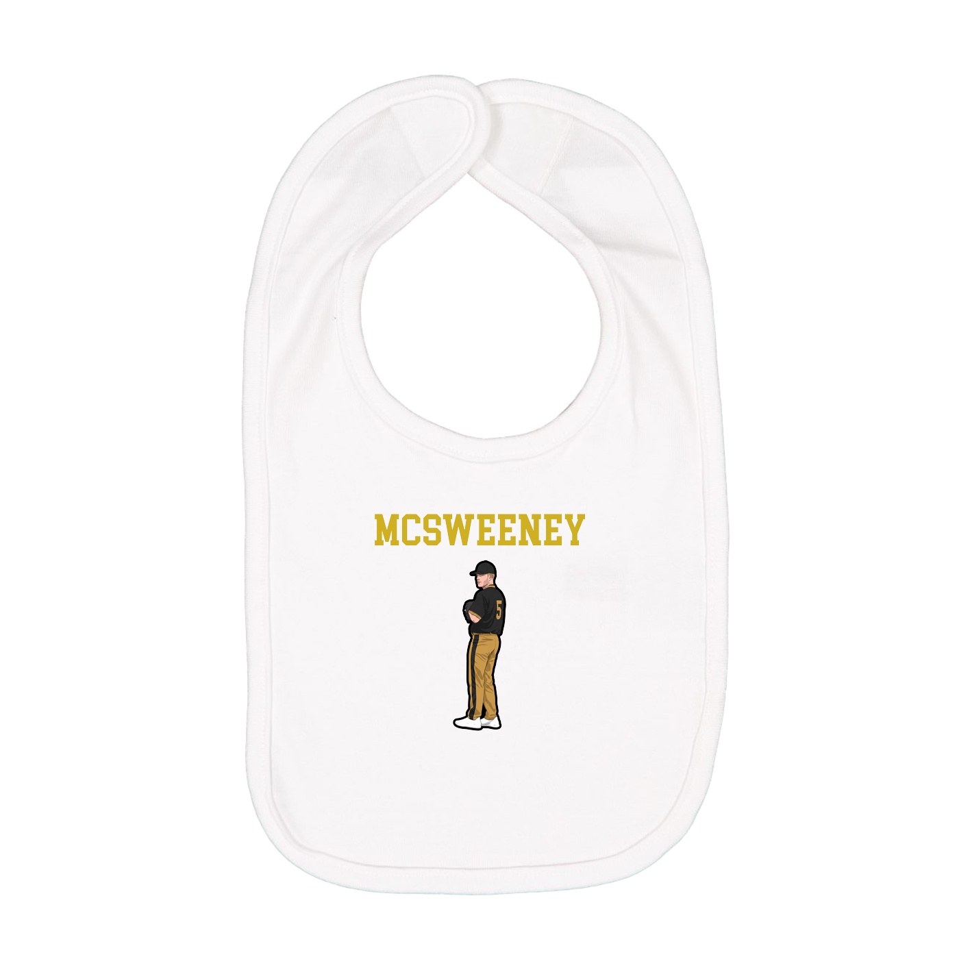 Infant Bib — Shirsey in White