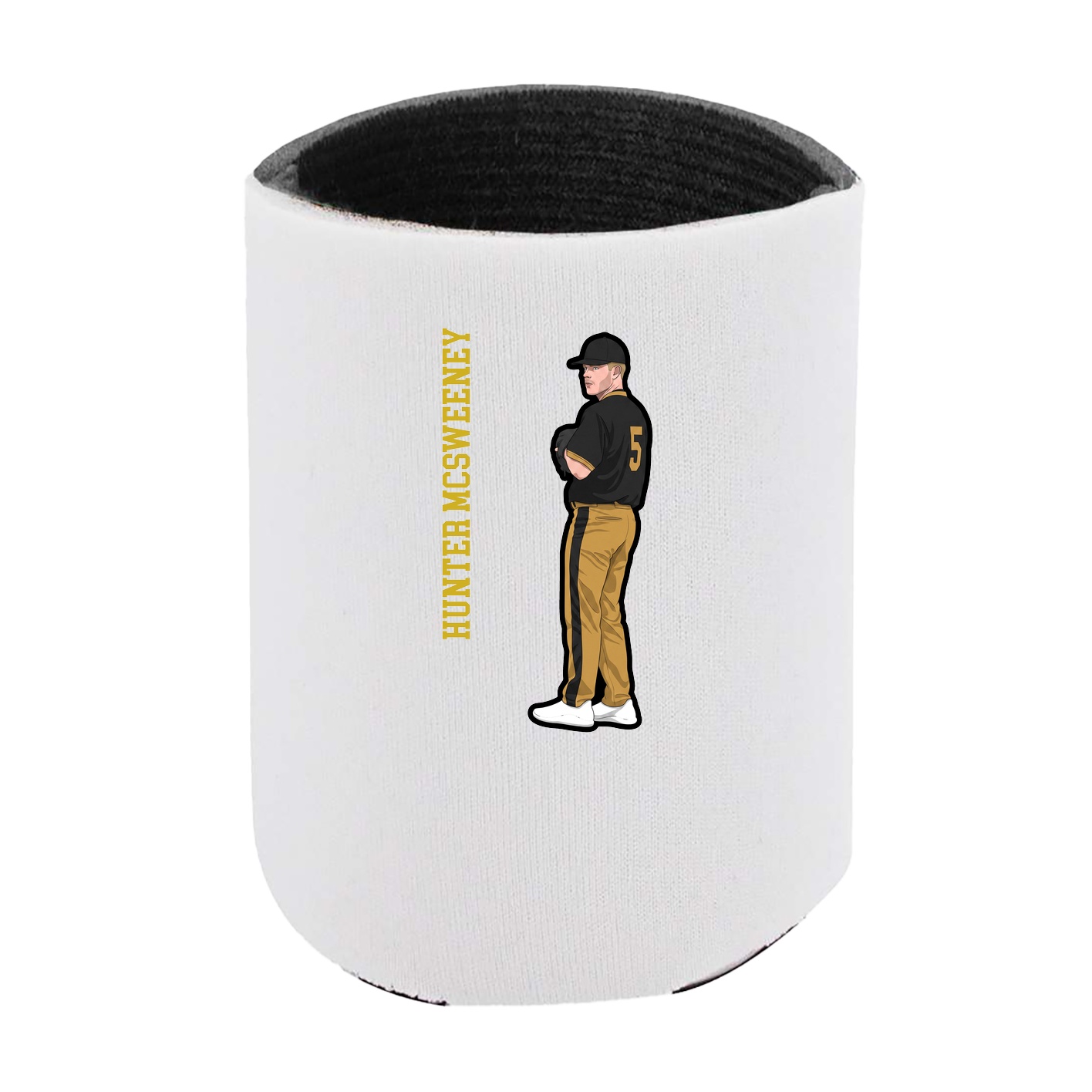 Can Holder — Name Vertical in White