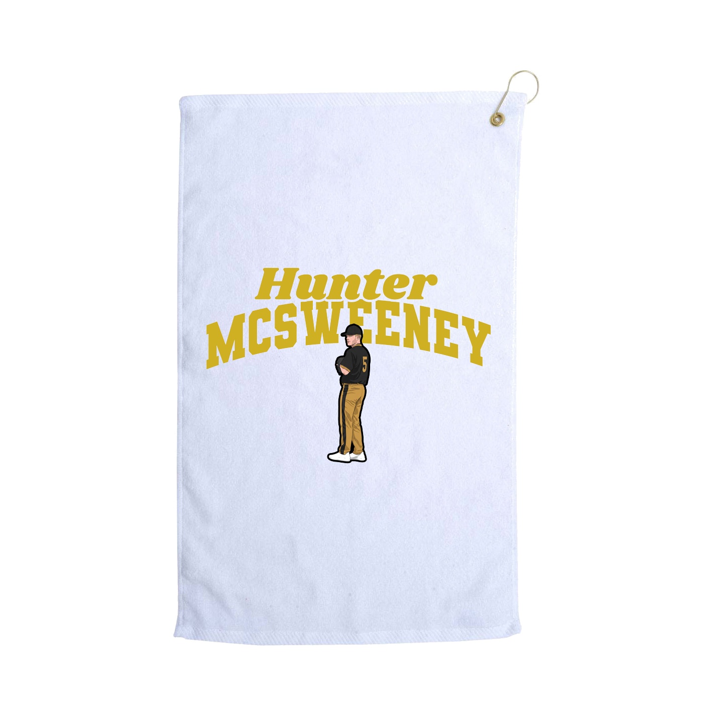 Golf Towel — Signature Arch in White