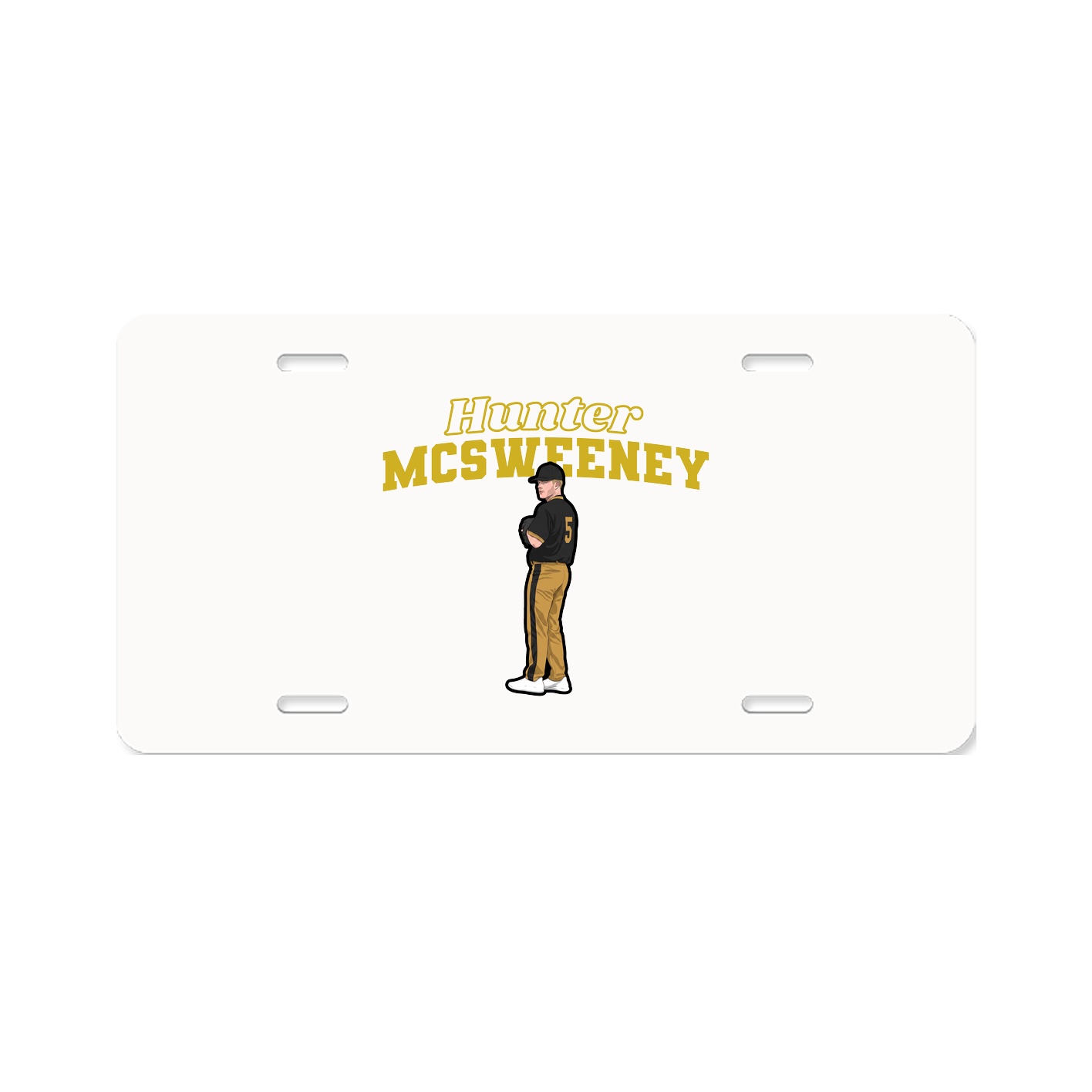 License Plate — Name Arch in Classic