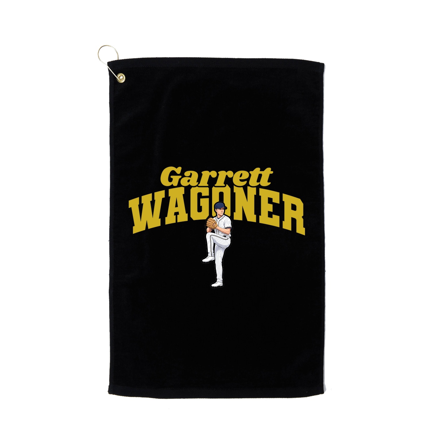Golf Towel — Signature Arch in Black