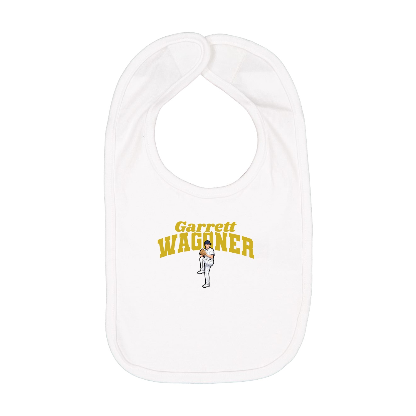 Infant Bib — Signature Arch in White