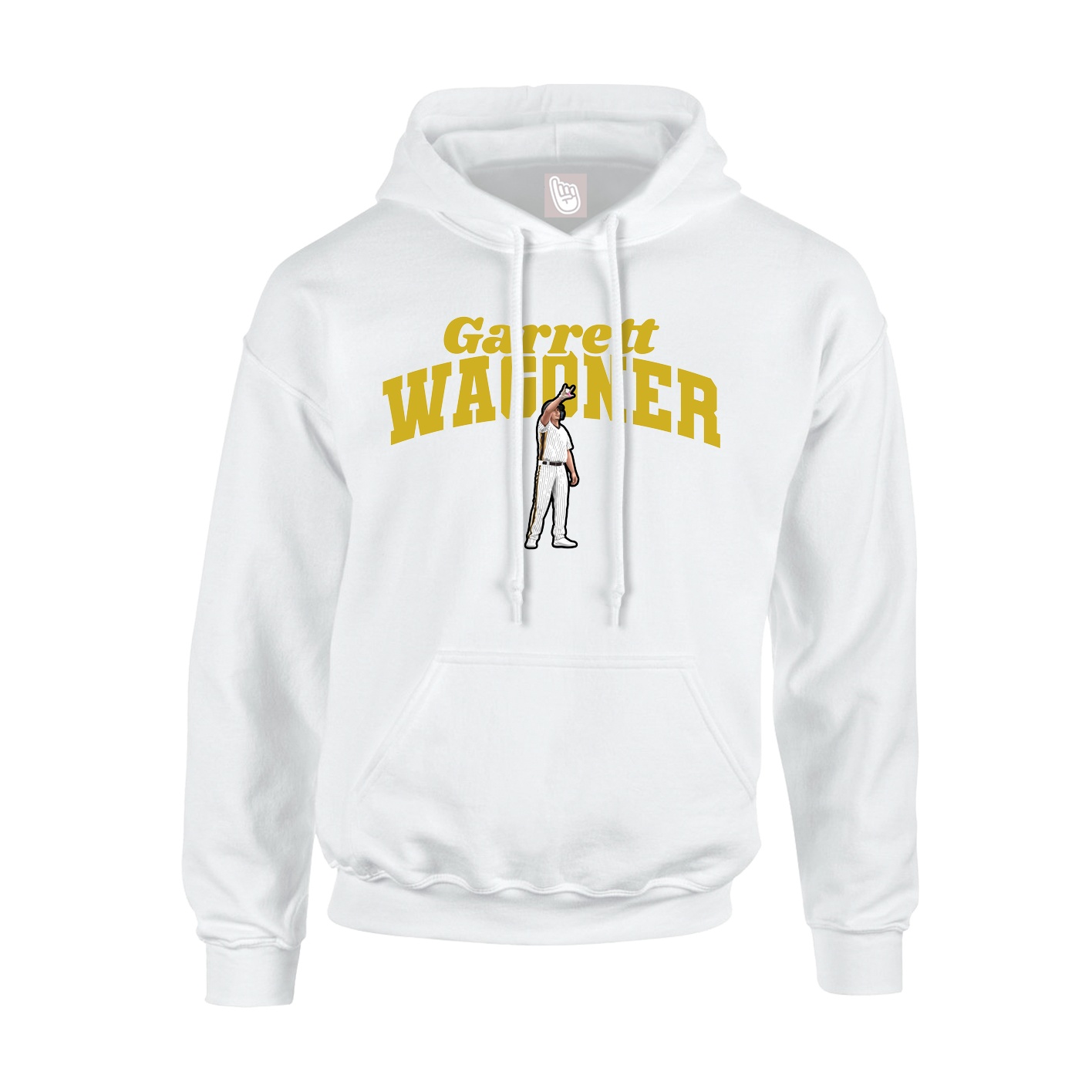 Hoodie — Signature Arch in White