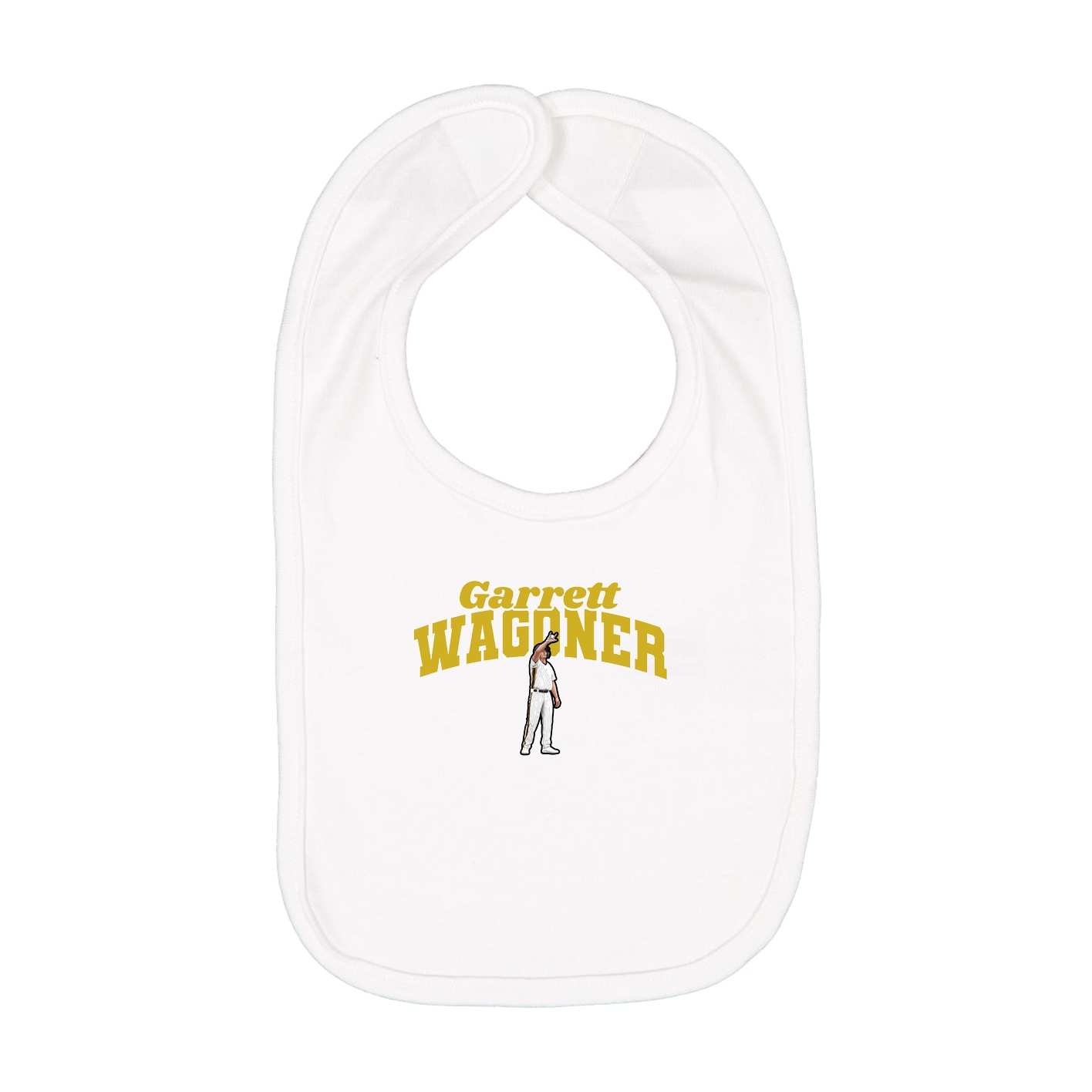 Infant Bib — Signature Arch in White