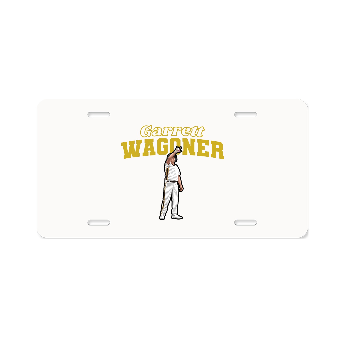 License Plate — Name Arch in Classic