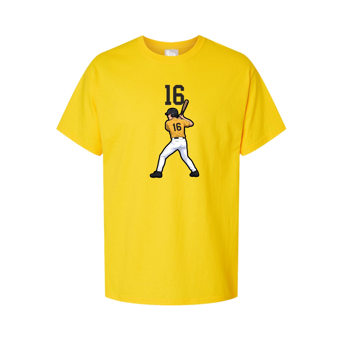 Youth Tee — Number Top in Gold