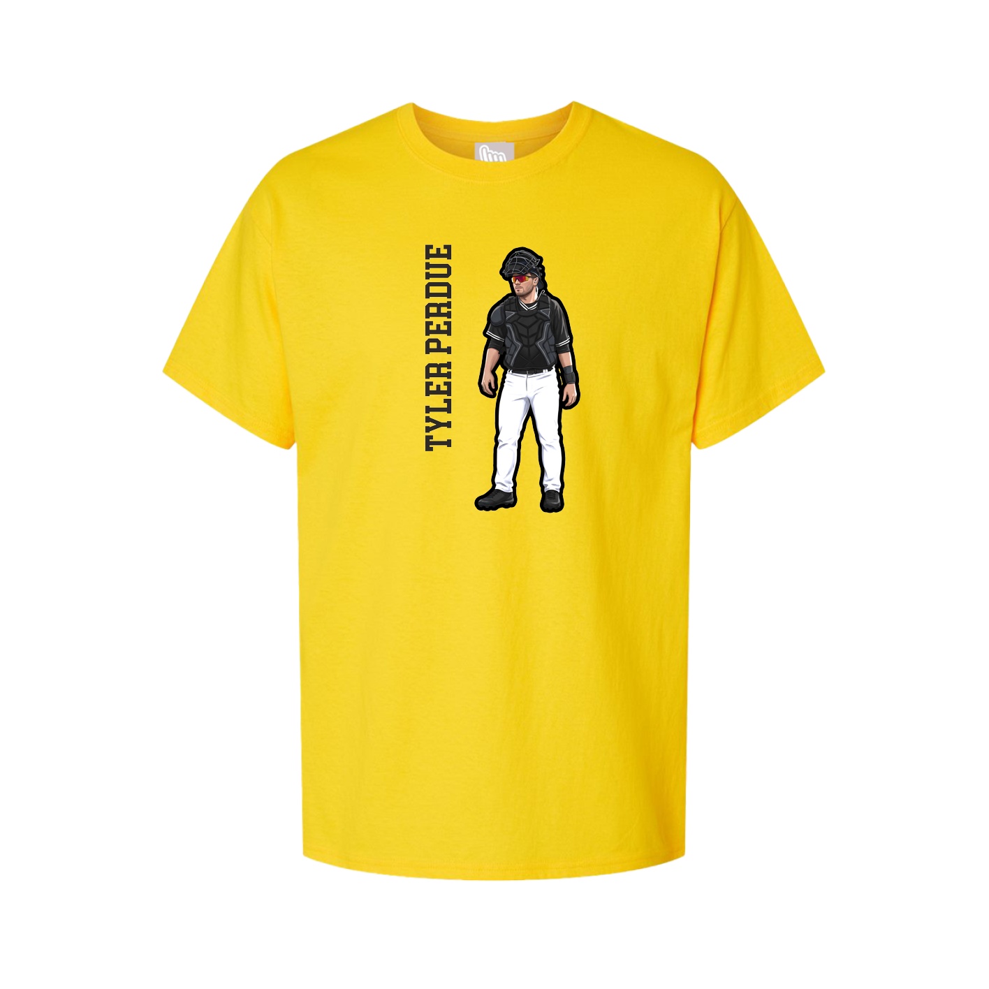 Tee — Name Vertical in Gold