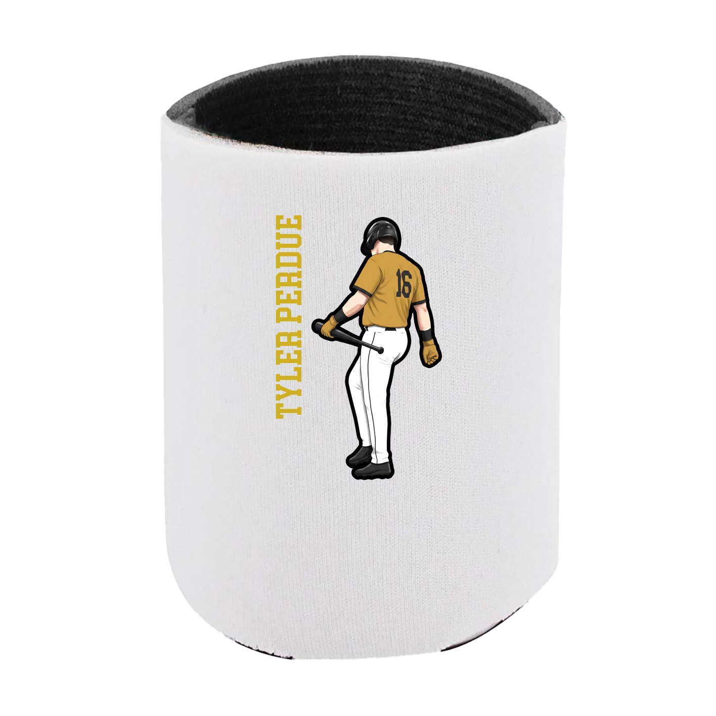 Can Holder — Name Vertical in White