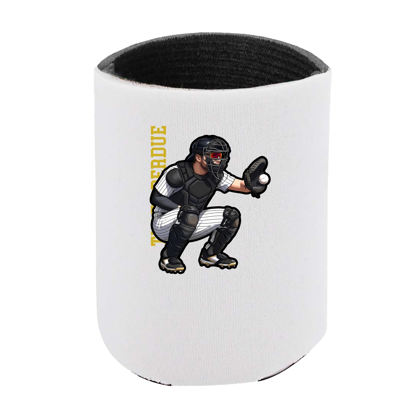 Can Holder — Name Vertical in White
