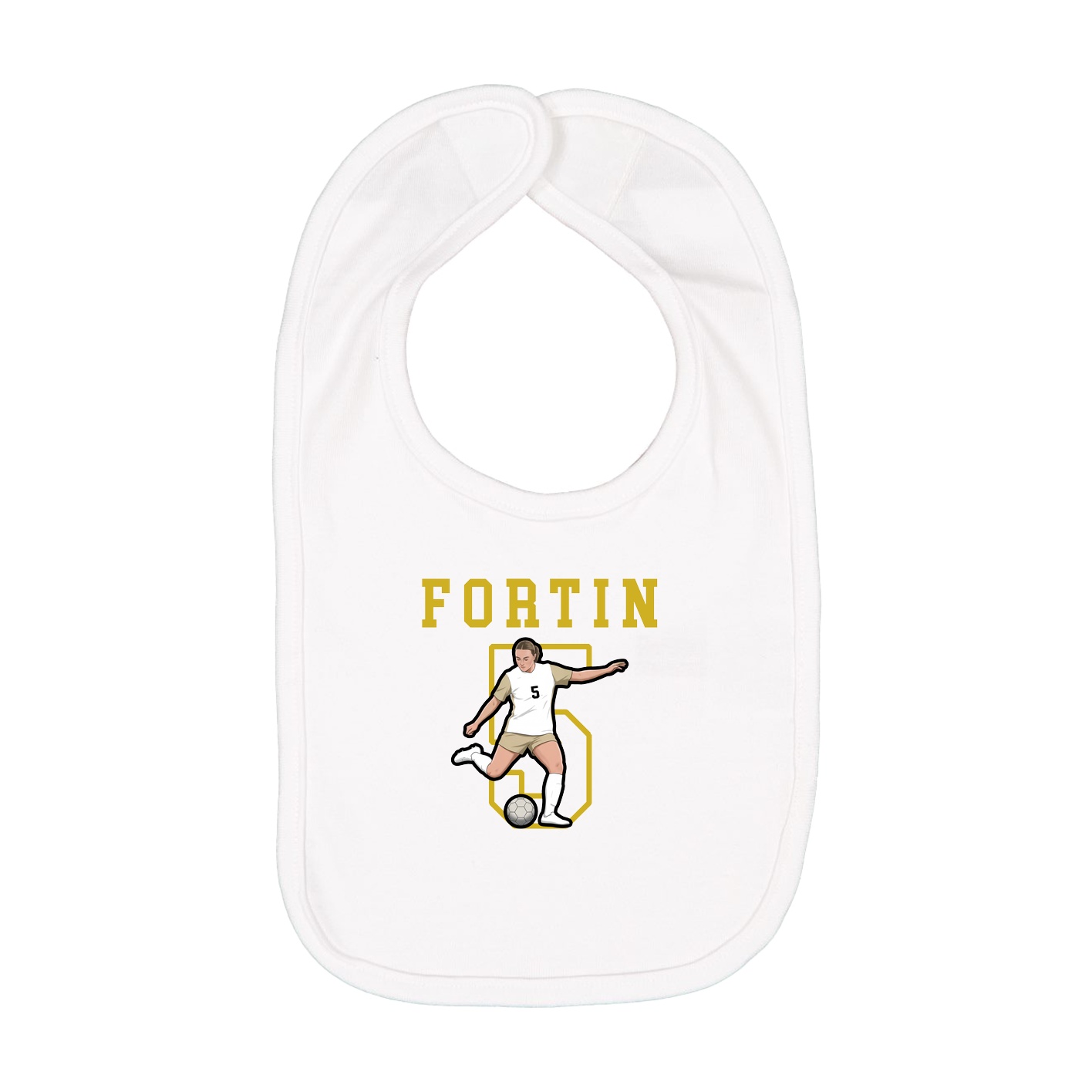 Infant Bib — Shirsey in White
