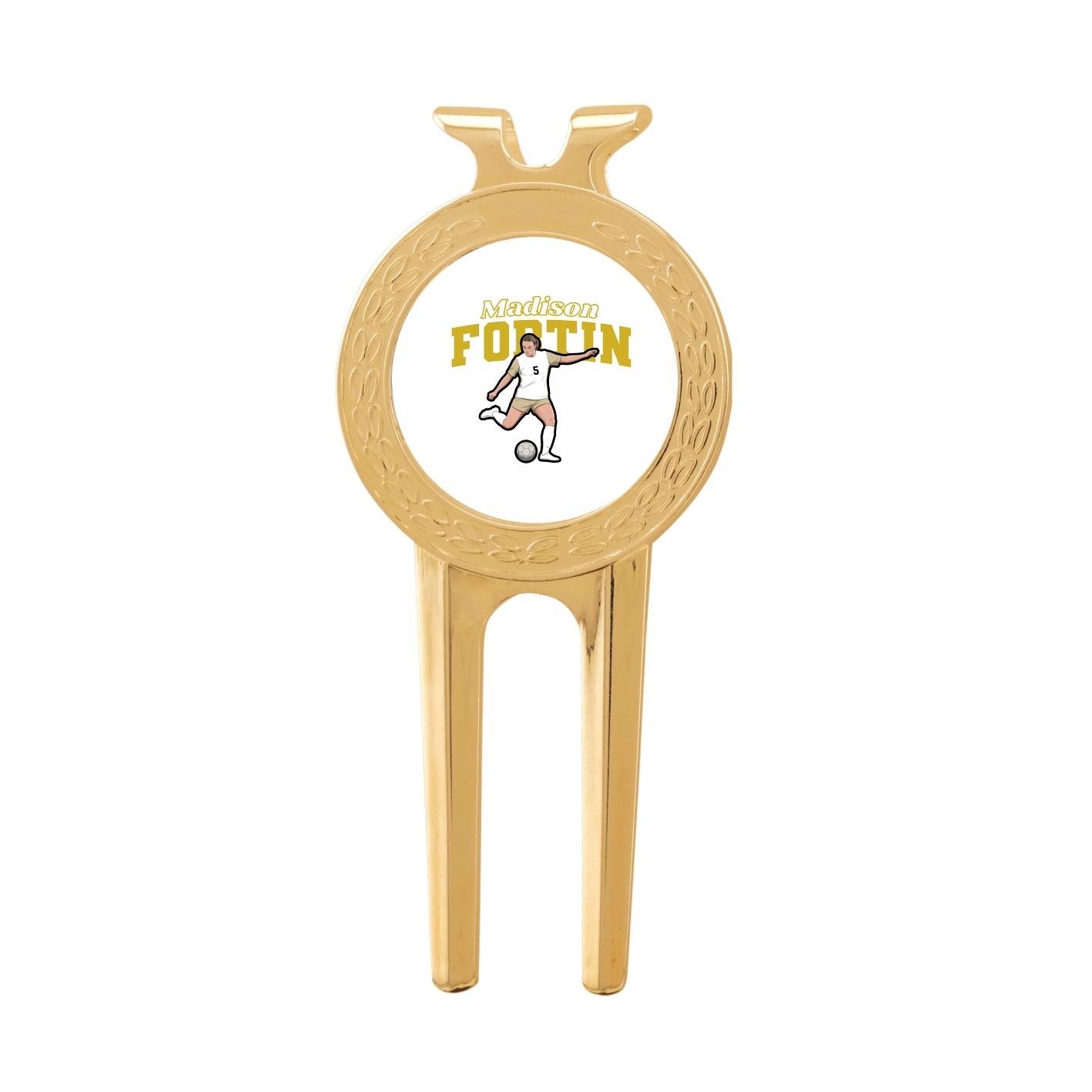 Divot Tool with Ball Marker — Name Arch in Classic