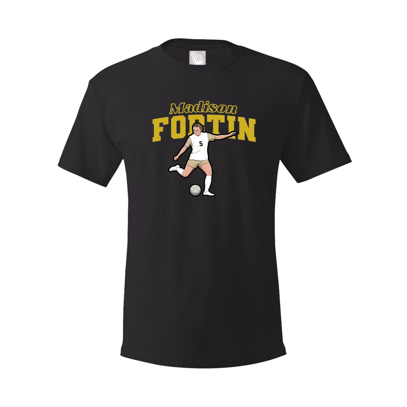 Youth Tee — Name Arch in Black