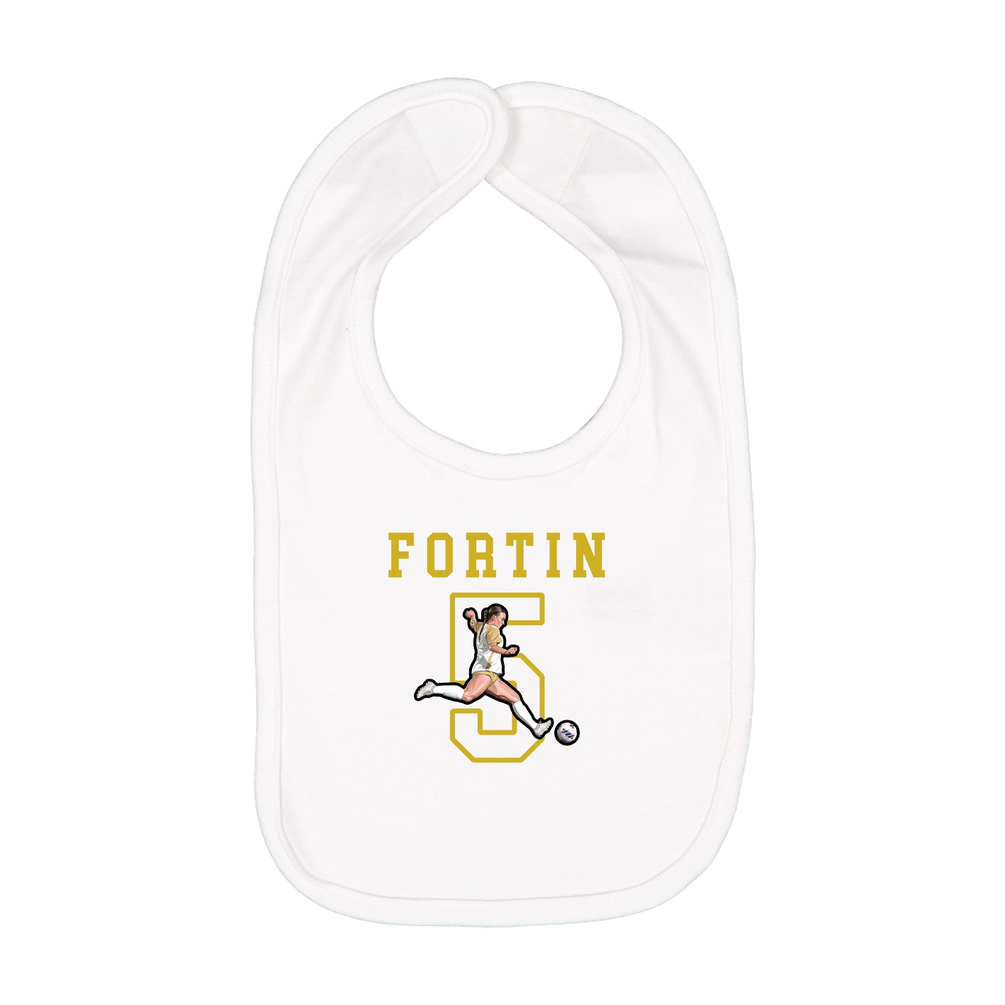 Infant Bib — Shirsey in White