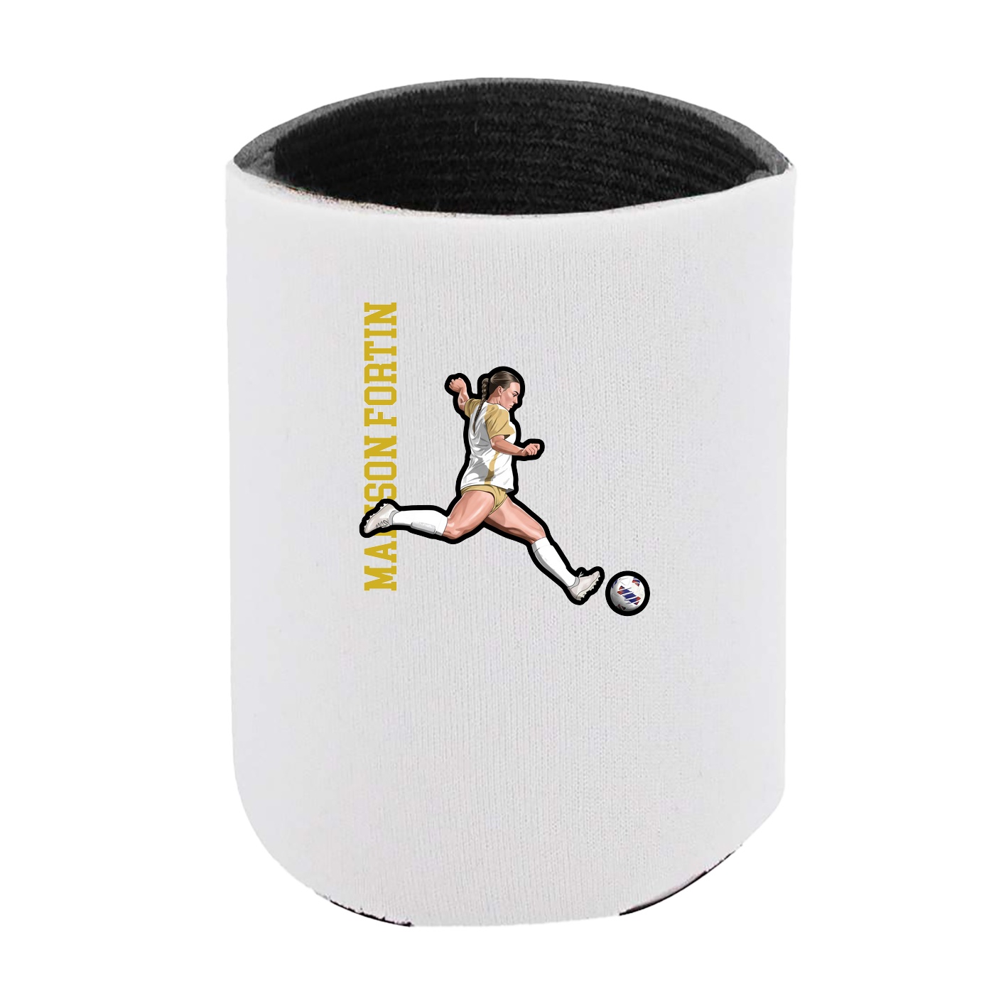 Can Holder — Name Vertical in White