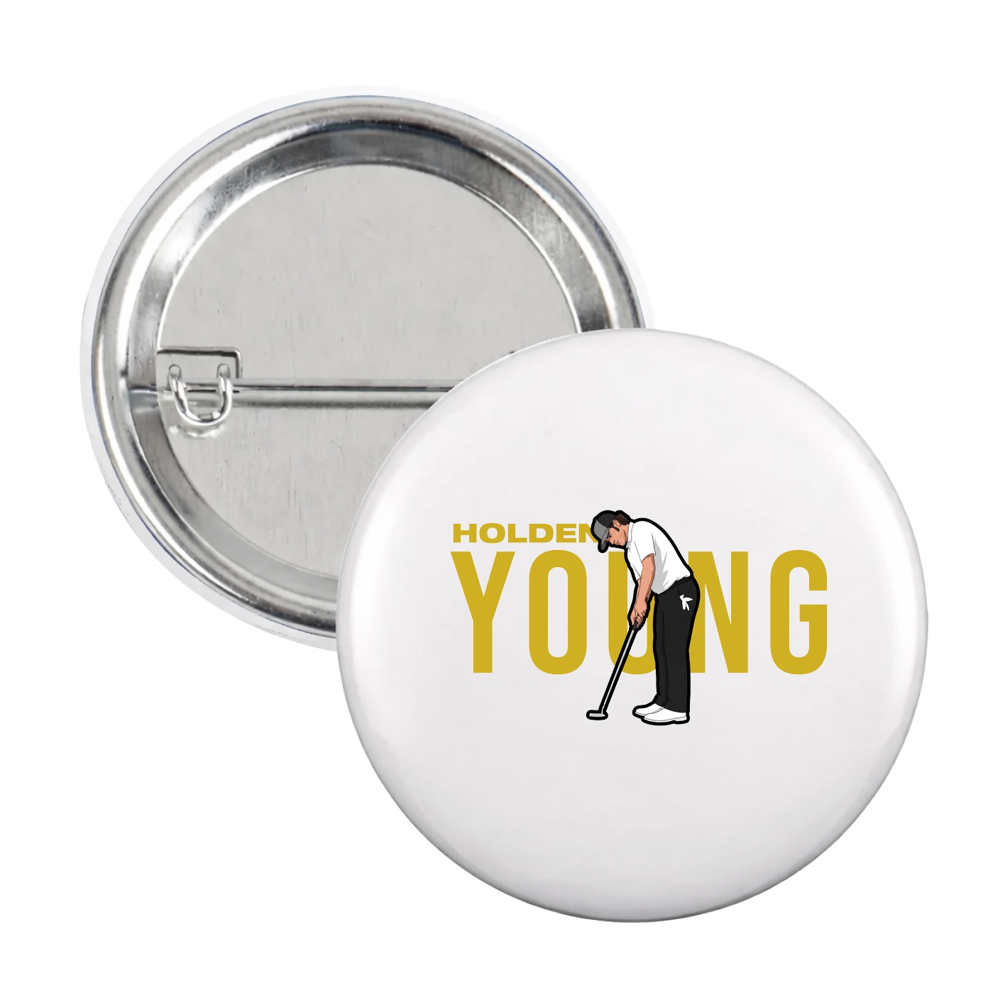 Game Day Button — Player Name in White