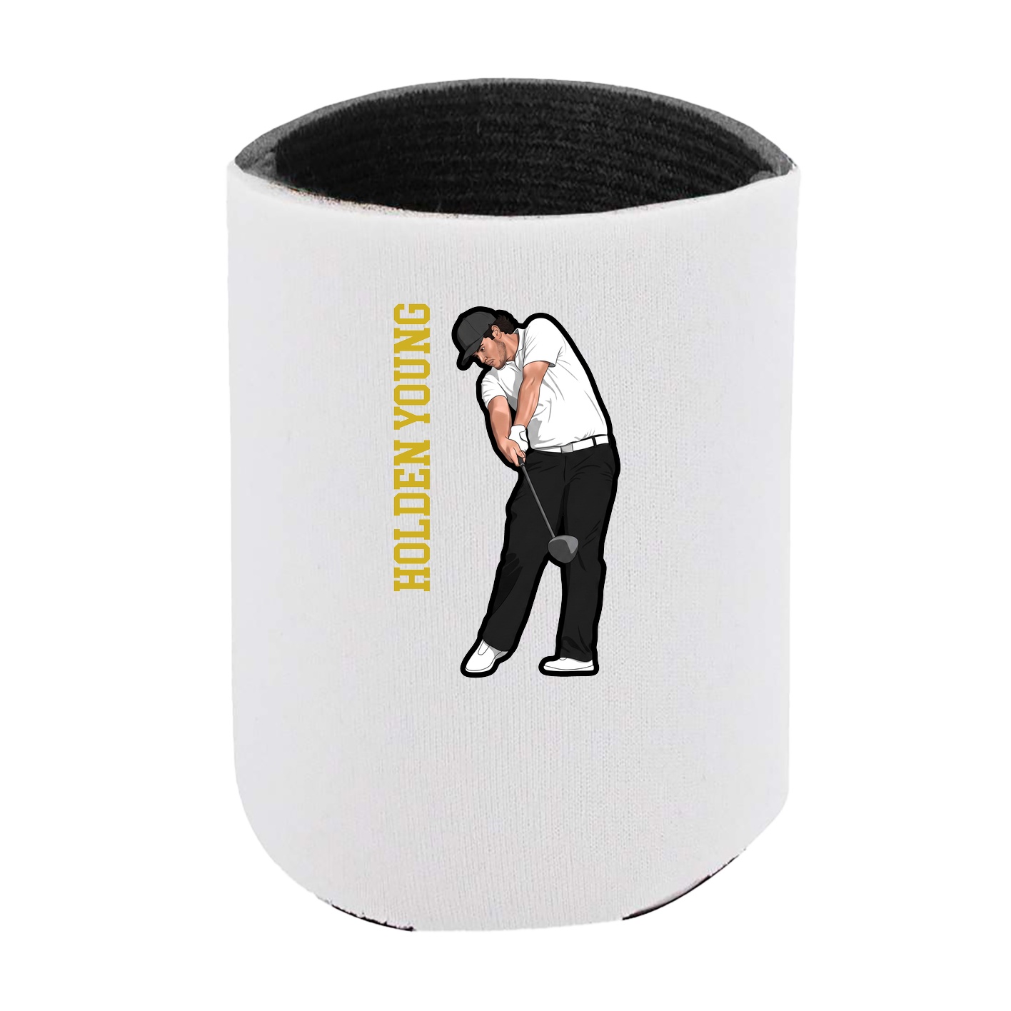 Can Holder — Name Vertical in White