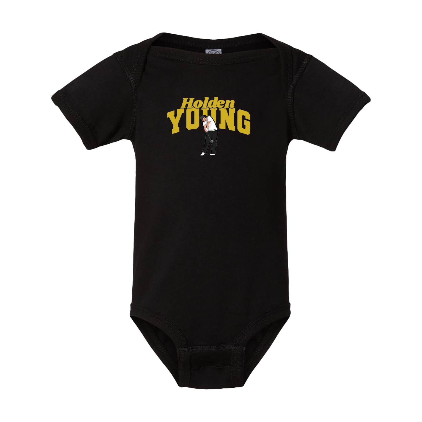 Baby Onesie — Signature Arch in Black