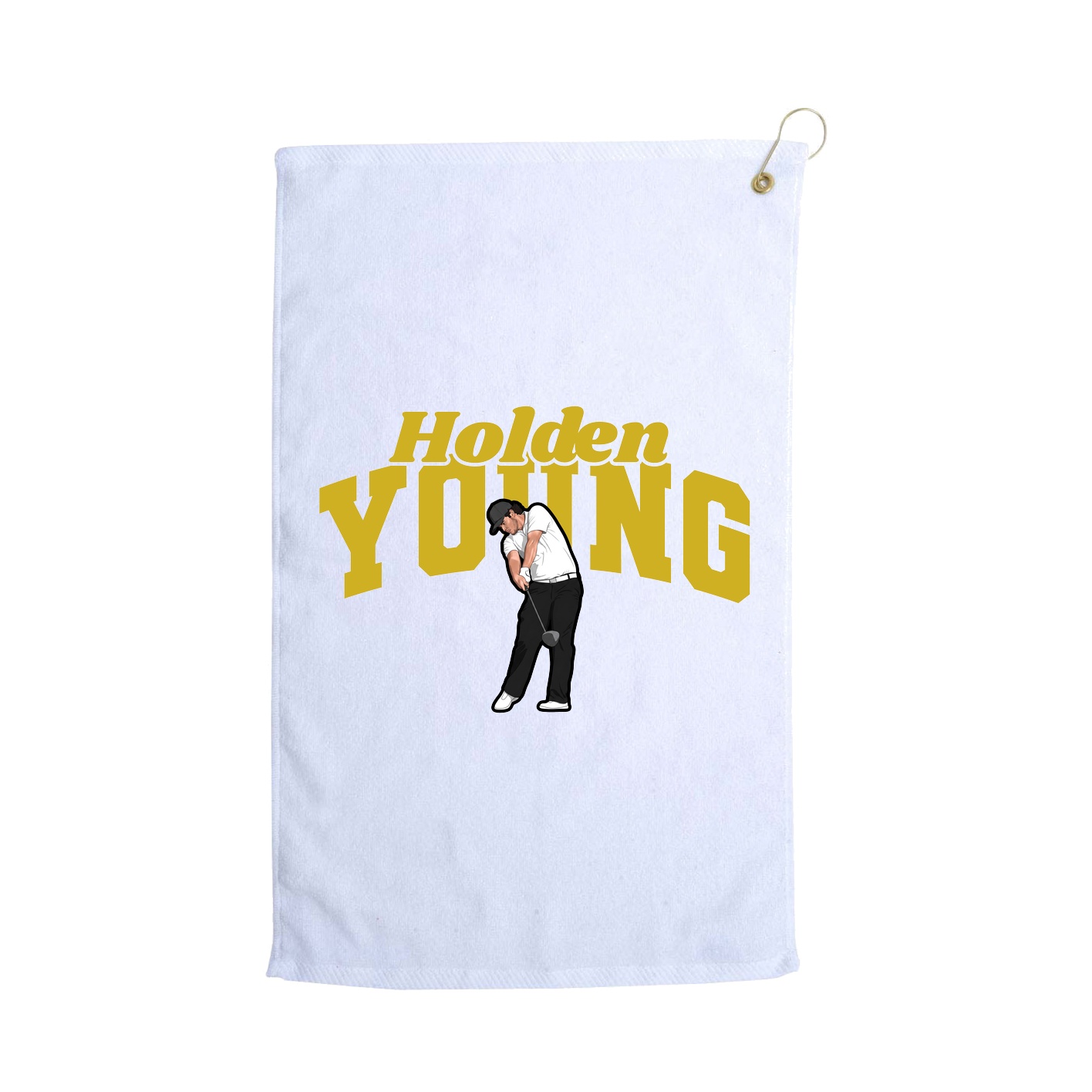 Golf Towel — Signature Arch in White