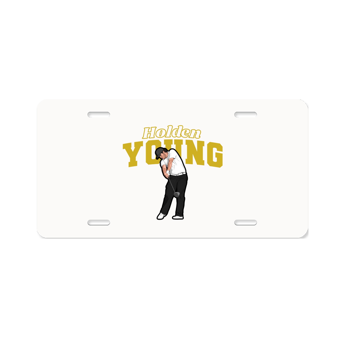 License Plate — Name Arch in Classic