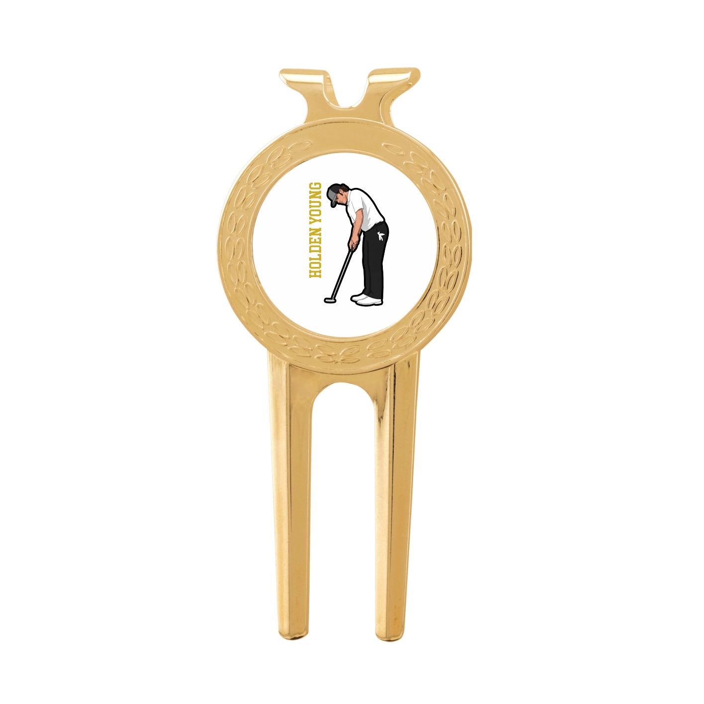 Divot Tool with Ball Marker — Name Vertical in Classic