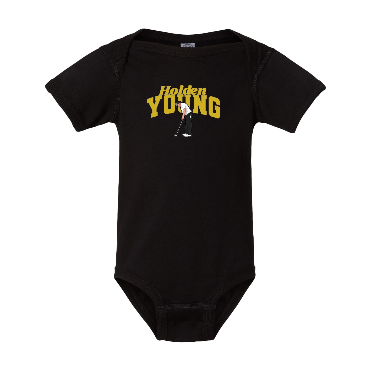 Baby Onesie — Signature Arch in Black