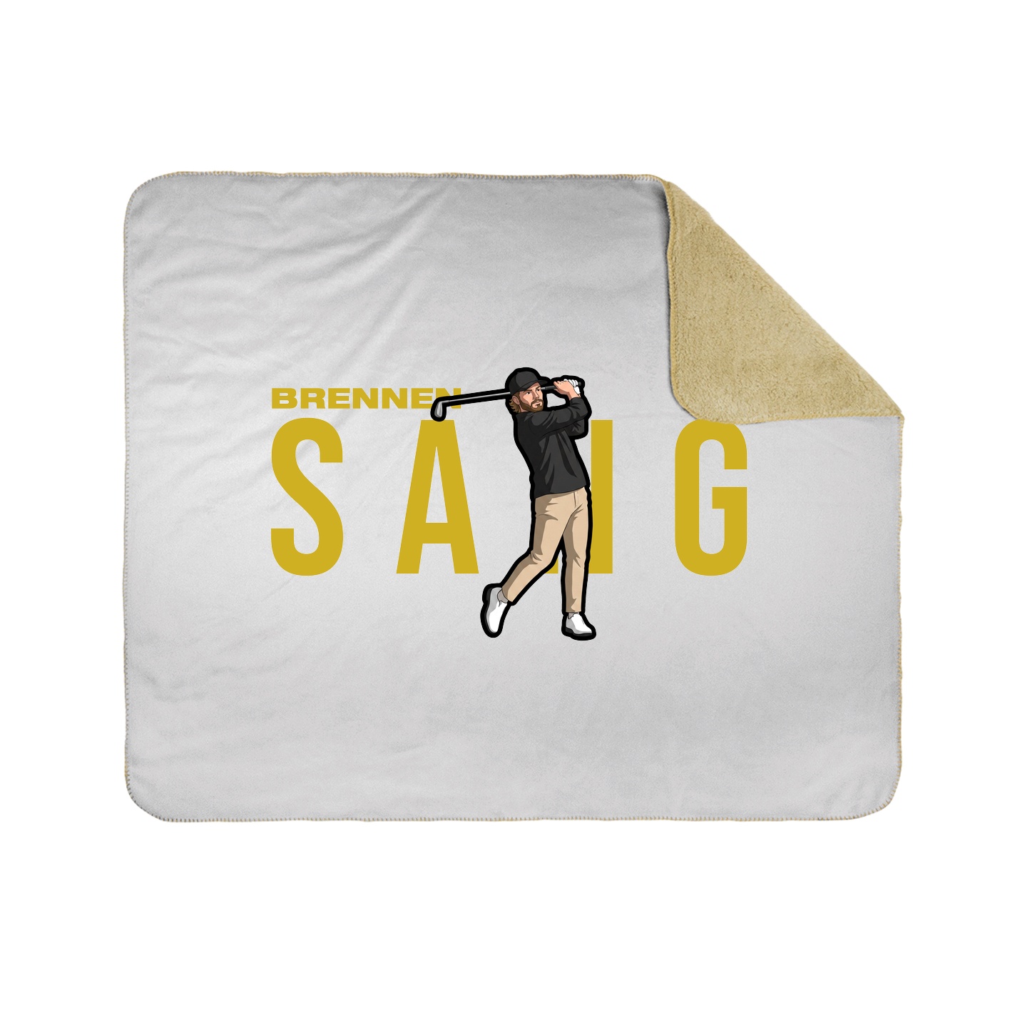 Throw Blanket — Player Name in White