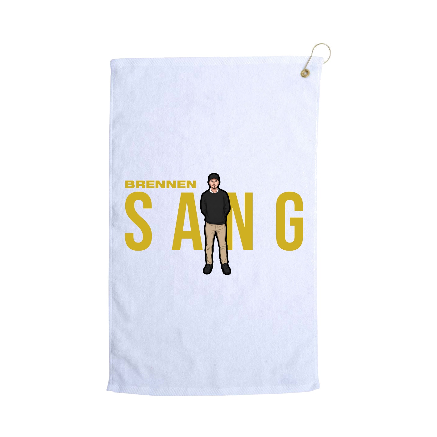 Golf Towel — Player Name in White