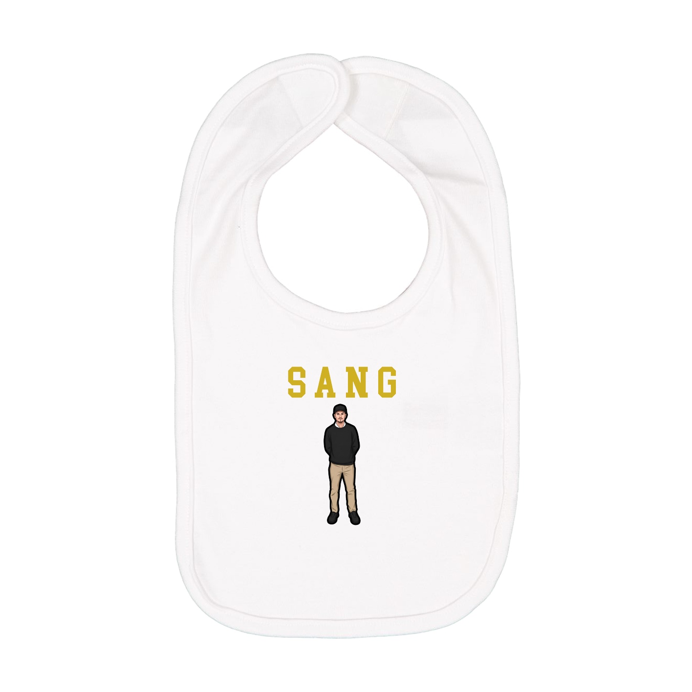 Infant Bib — Shirsey in White