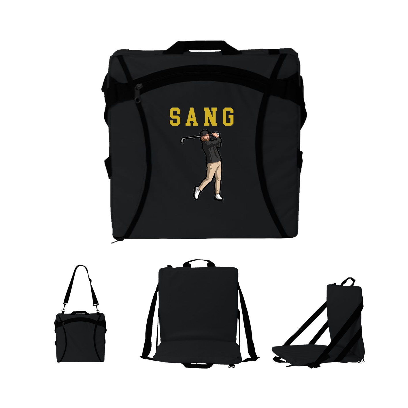 Folding Stadium Seat — Shirsey in Black